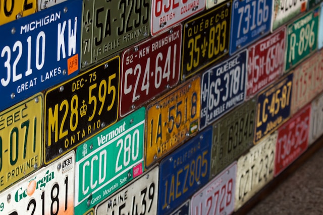 plaques d'immatriculation