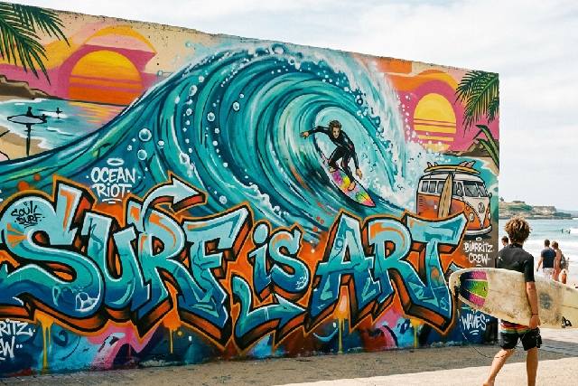 Quand le graffiti rencontre l’esprit libre de la culture surf