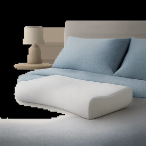 Une scène premium met en avant un matelas hybride dans une chambre moderne et apaisante. L’image suggère le compromis entre confort progressif, maintien stable et sensation de fraîcheur.