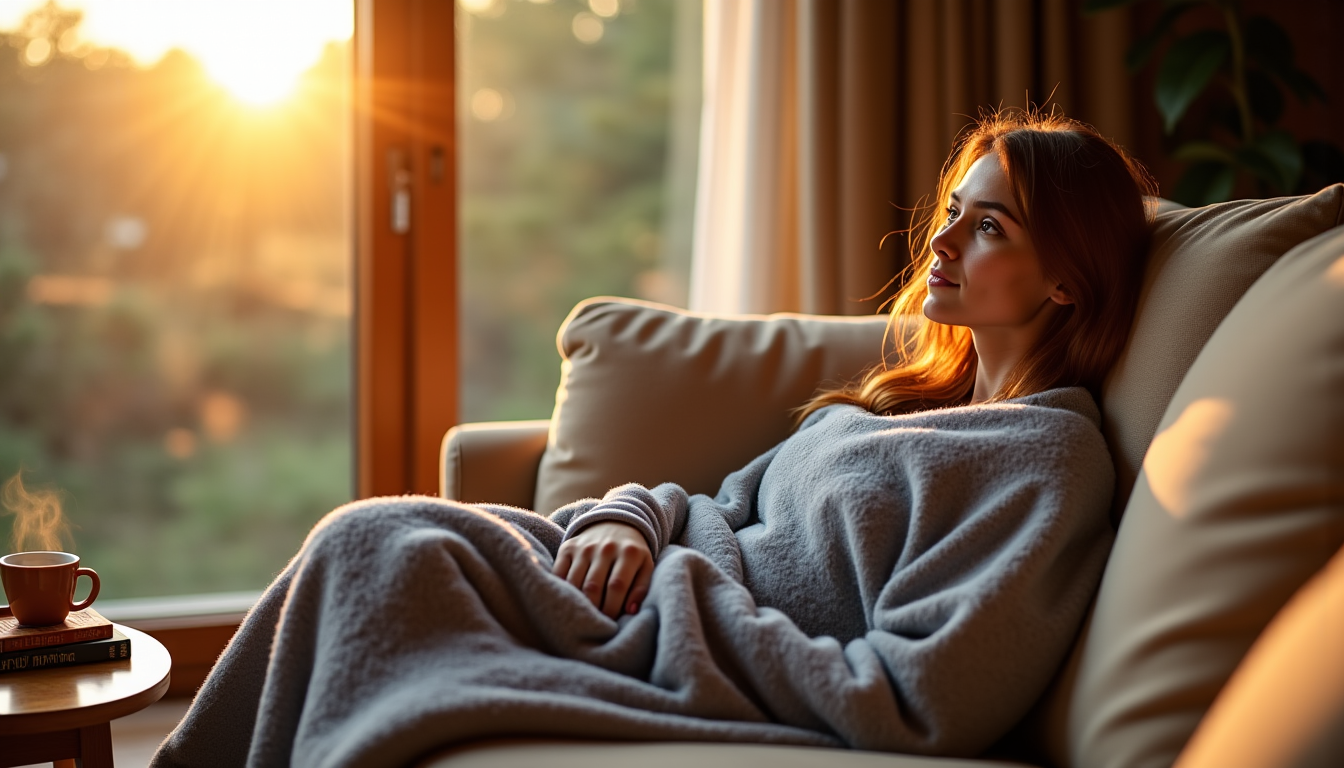 Couverture lestée sensorielle : un allié pour favoriser la détente et l’apaisement